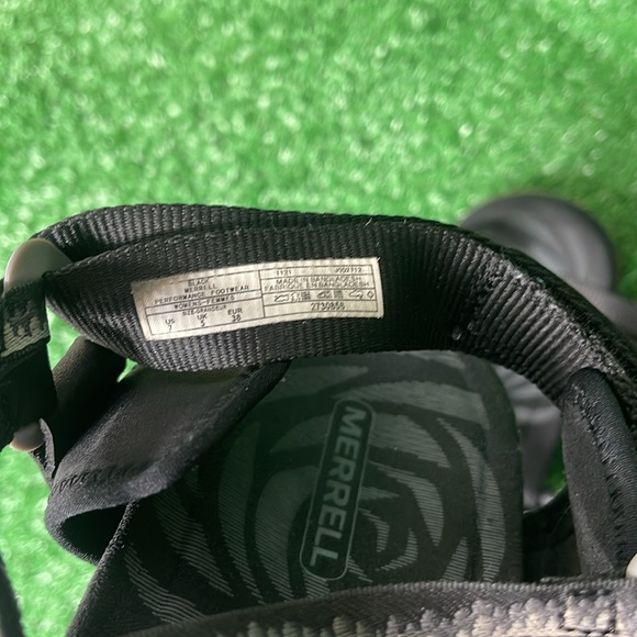 Merrell Womens Terran 3 Cush Cross J002704 Black Hook And Loop Sport Sandal Sz 7 - Picture 7 of 8